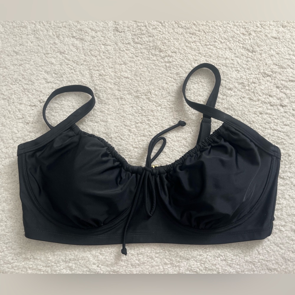 NWT- Black Bikini Top